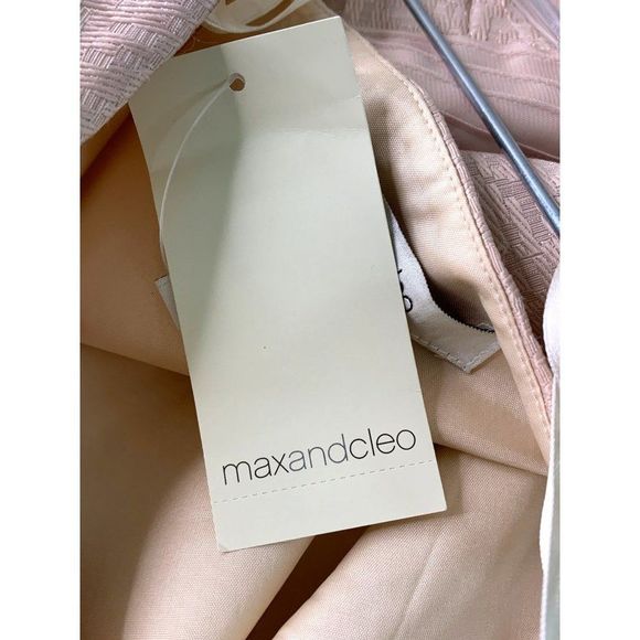 12 Maxandcleo Strapless Mini Dress Nude Bare Pink NWT Lined 6465 Wrap $158 - Picture 8 of 10